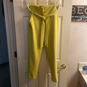 Belted HighWaisted Slacks